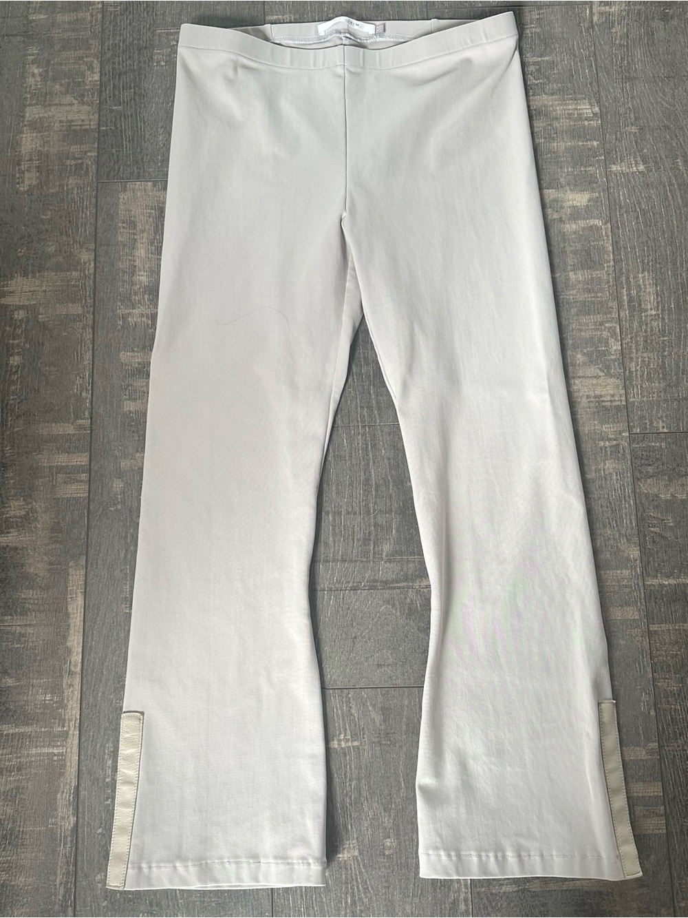 Elaine Kim Stretch Crop Pants Ivory/Taupe M/4-6